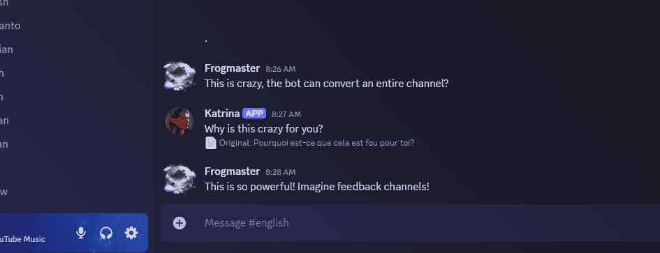 Channel translation